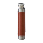 Flacon en acier inoxydable avec étui en cuir marron 100ml sixième vue