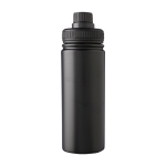 Bouteille en acier inoxydable avec embout à vis et anse 500ml couleur noir première vue