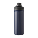 Bouteille en acier inoxydable avec embout à vis et anse 500ml couleur bleu première vue