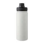 Bouteille en acier inoxydable avec embout à vis et anse 500ml couleur blanc première vue