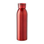 Bouteille en acier inoxydable recyclé avec bouchon et sangle 650ml couleur rouge première vue