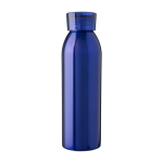 Bouteille en acier inoxydable recyclé avec bouchon et sangle 650ml couleur bleu ultramarine première vue
