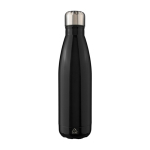 Bouteille en acier inoxydable avec bouchon à vis argenté 650ml couleur noir première vue