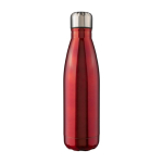 Bouteille en acier inoxydable avec bouchon à vis argenté 650ml couleur rouge première vue