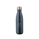 Gourde en acier inoxydable recyclé à double paroi 500ml couleur gris graphite avec zone d'impression