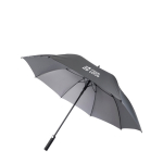 Parapluie pliant automatique à 8 panneaux avec fermeture velcro Ø120 couleur gris avec zone d'impression
