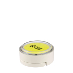 Lampe de poche circulaire avec aimant, 3 modes et rechargeable couleur blanc avec zone d'impression