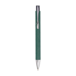 Stylo en carton recyclé avec fintions chromées à encre noire couleur vert première vue