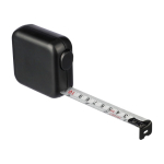 Mètre ruban en centimètres et pouces avec bouton de verrouillage 5M couleur noir première vue