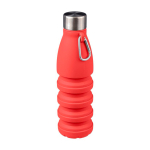 Bouteille pliable en silicone avec bouchon acier et mousqueton 550 m sixième vue