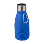 Bouteille pliable en silicone avec bouchon acier et mousqueton 550 m deuxième vue