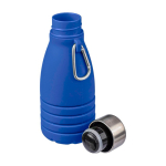 Bouteille pliable en silicone avec bouchon acier et mousqueton 550 m sixième vue