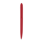 Stylo en plastique recyclé, en une seule couleur, en encre noire couleur rouge première vue