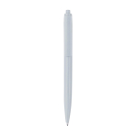 Stylo en plastique recyclé, en une seule couleur, en encre noire couleur blanc première vue