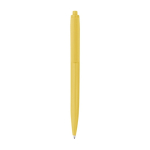 Stylo en plastique recyclé, en une seule couleur, en encre noire couleur jaune première vue