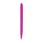 Stylo en plastique recyclé, en une seule couleur, en encre noire couleur fuchsia première vue