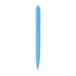 Stylo en plastique recyclé, en une seule couleur, en encre noire couleur bleu ciel deuxième vue