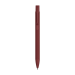 Stylo en aluminium recyclé, en une seule couleur, à encre bleue couleur bordeaux première vue