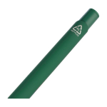 Stylo en aluminium recyclé, en une seule couleur, à encre bleue couleur vert deuxième vue
