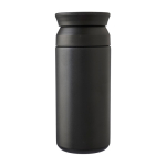 Bouteille en acier inoxydable à double paroi avec finition mate 350ml couleur noir première vue