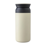 Bouteille en acier inoxydable à double paroi avec finition mate 350ml couleur blanc cassé première vue