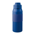 Bouteille en acier inoxydable avec bouton pour ouvrir le bec 800ml couleur bleu première vue
