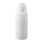 Bouteille en acier inoxydable avec bouton pour ouvrir le bec 800ml couleur blanc première vue