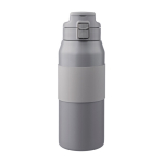 Bouteille en acier inoxydable avec bouton pour ouvrir le bec 800ml couleur gris première vue