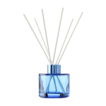 Diffuseur en verre aux différents arômes 6 bâtonnets de roseau, 100 ml couleur bleu ultramarine deuxième vue