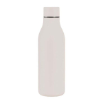 Bouteille en inox à double paroi avec bouchon assorti 500ml couleur beige première vue