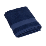 Serviette de bain 140 x 70 cm en 100 % coton OEKO TEX 350 g/m2 couleur bleu première vue