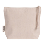 Trousse de toilette en coton recyclé avec bracelet en corde couleur naturel troisième vue