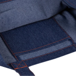 Sac en denim recyclé avec poignées longues 280 g/m2 couleur bleu jean sixième vue