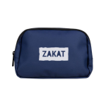 Sac bandoulière en similicuir avec une poche extérieure à l'arrière couleur bleu marine quatrième vue