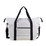 Sac en similicuir pour voyage avec sangle pour trolley couleur naturel première vue