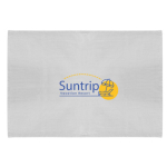 Torchon de cuisine rectangulaire en coton recyclé 140 g/m2 couleur blanc quatrième vue