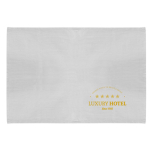 Torchon de cuisine rectangulaire en coton recyclé 140 g/m2 couleur blanc cinquième vue