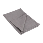Torchon en coton recyclé avec anse pour l'accrocher 180 g/m2 couleur gris deuxième vue