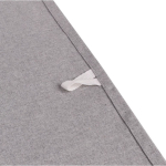 Torchon en coton recyclé avec anse pour l'accrocher 180 g/m2 couleur gris cinquième vue