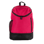 Sac à dos en polyester pour le sport avec compartiment pour chaussures couleur rouge première vue