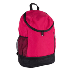 Sac à dos en polyester pour le sport avec compartiment pour chaussures couleur rouge deuxième vue
