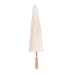 Ombrelle élégante en papier blanc, idéal pour les mariages couleur blanc troisième vue
