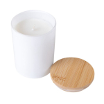 Bougie en cire végétale et paraffine avec parfum English Pear couleur blanc troisième vue