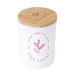 Bougie en cire végétale et paraffine avec parfum English Pear couleur blanc quatrième vue