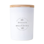 Bougie en cire végétale et paraffine avec parfum English Pear couleur blanc cinquième vue