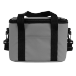 Sac isotherme imperméable en similicuir avec double anse ajustable couleur gris première vue