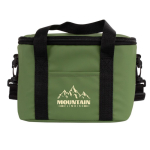 Sac isotherme imperméable en similicuir avec double anse ajustable couleur vert troisième vue