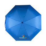 Parapluie coupe-vent en RPET avec poignée en bambou Ø97 couleur bleu roi cinquième vue
