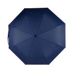 Parapluie coupe-vent en RPET avec poignée en bambou Ø97 couleur bleu marine deuxième vue