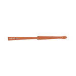 Eventail élégant en bois foncé et tissu en polyester couleur marron quatrième vue